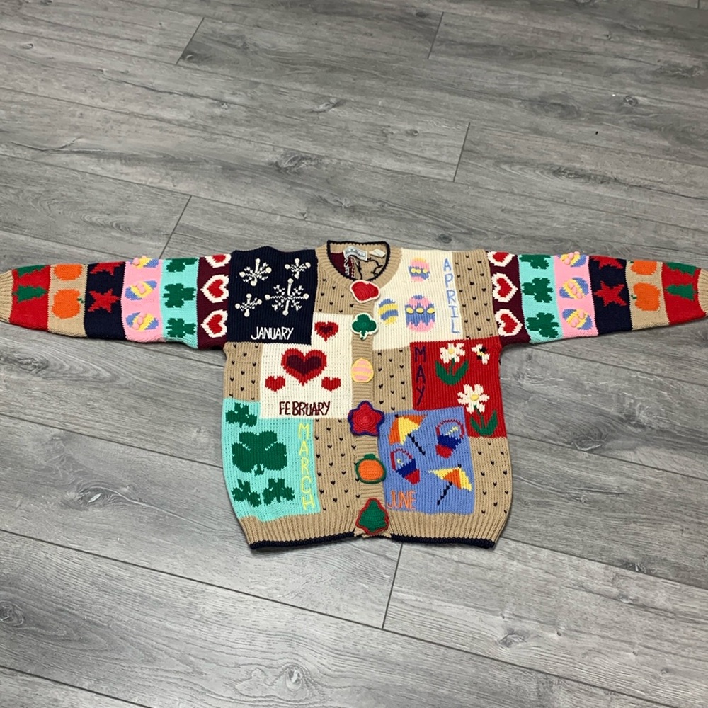 Vintage Bellepointe 4 Seasons Knit Cardigan Size M